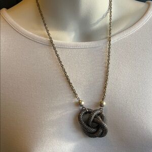 Silver Knot Necklace